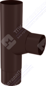 Тройник трубы Аквасистем 90 RR32 темно-коричневый