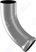Колено трубы Аквасистем 90 сливное RR21 светло-серый