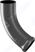 Колено трубы Аквасистем 90 сливное RR23 серый