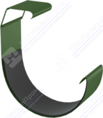 Соединитель желоба Аквасистем 150 P362 темно-зеленый