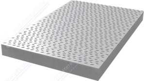 Лист рифленый 4 мм 1250х6000 мм чечевица