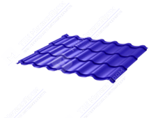 Металлочерепица МЧ1 Монтеррей 0,4 ПЭ RAL5002 ультрамарин