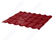 Металлочерепица МЧ2 Монтеррей 0,5 Стальной бархат RAL3005 красное вино