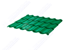 Металлочерепица МЧ1 СуперМонтеррей 0,4 ПЭ RAL6029 зеленая мята