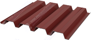 Профнастил полимер Н60 0,45 845/902 ПЭ RAL3009 красный оксид
