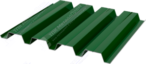 Профнастил полимер Н60 0,5 845/902 ПЭ RAL6002 зеленый лист