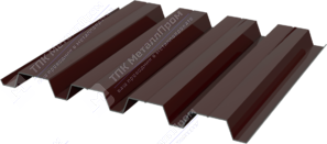 Профнастил полимер Н60 0,5 845/902 Стальной бархат RAL8017 шоколад