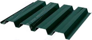 Профнастил полимер Н60 0,7 845/902 ПЭ RAL6005 зеленый мох