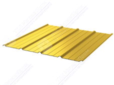 Профнастил полимер С18 0,45 1150/1190 ПЭ RAL1018 цинково-желтый