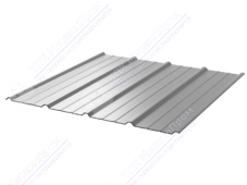 Профнастил полимер С18 0,45 1150/1190 ПЭ RAL7004 сигнально-серый