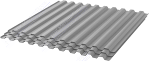 Профнастил оцинкованный С21 0,45 1,051м 2м