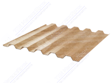 Профнастил полимер С44 0,45 1000/1047 ДПП OM002B светлое дерево