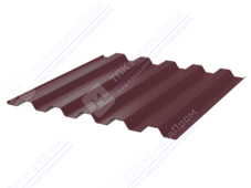 Профнастил полимер С44 0,5 1000/1047 ПЭ RAL3005 красное вино