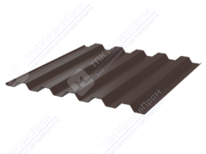 Профнастил полимер С44 0,5 1000/1047 Стальной бархат RAL8017 шоколад