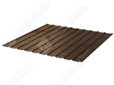 Профнастил полимер С10 0,45 1130/1155 обратная прокатка ДПП G6К051P мореное дерево