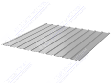 Профнастил полимер С10 0,5 1130/1155 ПЭ RAL7047 телегрей