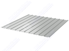 Профнастил полимер С10 0,7 1130/1155 ПЭ RAL7035 светло-серый