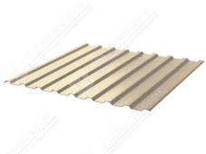 Профнастил полимер СП20 0,45 ТУ 1100/1150 ПЭ RAL1015 светлая слон кость