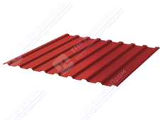 Профнастил полимер СП20 0,45 ТУ 1100/1150 ПЭ RAL3020 красный насыщенный
