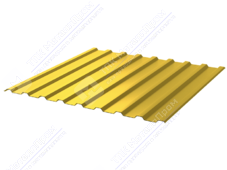 Профнастил полимер СП20 0,5 1100/1150 ПЭ RAL1018 цинково-желтый