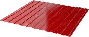 Профнастил полимер С8 0,4 1150/1200 ПЭ RAL3003 рубин