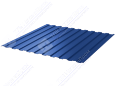 Профнастил полимер С8 0,45 ТУ 1150/1200 ПЭ RAL5005 сигнально-синий