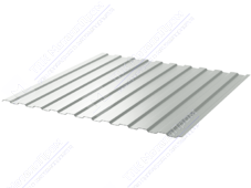 Профнастил полимер С8 0,7 1150/1200 ПЭ RAL7035 светло-серый