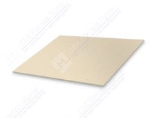 Лист с полимерным покрытием 0,4х1250х2000 мм ПЭ в пленке RAL1014 слоновая кость
