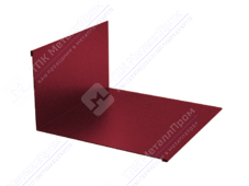 Планка примыкания нижняя 122 250 0,45 2м стандарт ПЭ RAL3005 красное вино К-502