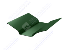 Планка ендовы верхняя 86 80 0,4 2м стандарт ПЭ в пленке RAL6005 зеленый мох К-508