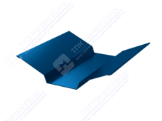 Планка ендовы верхняя 86 80 0,4 2м стандарт ПЭ в пленке RAL5005 сигнально-синий К-508