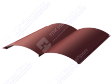 Сайдинг бревно 330/353,5 0,45 ПЭ RAL3011 коричнево-красный