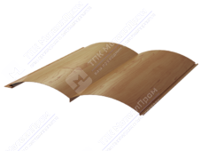 Сайдинг бревно 330/353,5 0,45 ДПП OM031A натур дерево