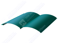 Сайдинг бревно 330/353,5 0,45 ПЭ RAL5021 морская волна