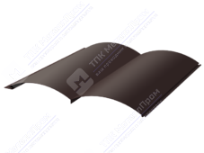 Сайдинг бревно 330/353,5 0,5 ПЭ RAL8017 шоколад