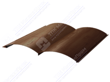 Сайдинг бревно 330/353,5 0,45 ДПП G6К051P мореное дерево