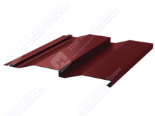 Сайдинг кораб доска 228/255 0,4 ПЭ RAL3003 рубин