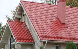 Металлочерепица Монтеррей п/э RAL 3003 (рубин) 0,4 мм