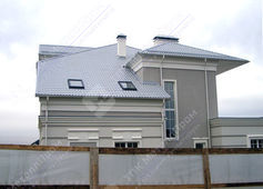 Металлочерепица Монтеррей п/э RAL 9003 (сигн-белый) 0,45 мм