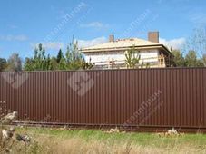 Профнастил С-21 п/э RAL 8017 (шоколад) двухсторонний 0,5 мм