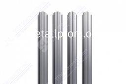 Штакетник металлический, полукруглый, ширина 110 мм, оцинкованный