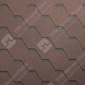 Гибкая черепица Shinglas Кадриль Соната Однослойная (Агат)