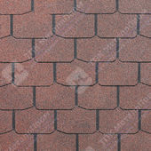 Гибкая черепица Docke Pie Standard Крона (Красный)