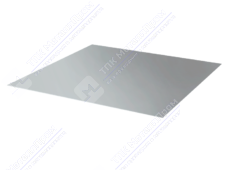 Лист с полимерным покрытием 0,4 мм ПЭ в пленке RAL9006 белый алюминий