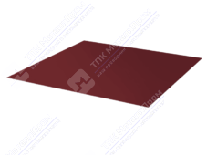 Лист с полимерным покрытием 0,45 мм ТУ ПЭ в пленке RAL3009 красный оксид