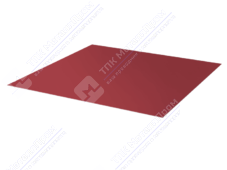 Лист с полимерным покрытием 0,7 мм ПЭ RAL3005 красное вино