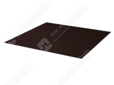Лист с полимерным покрытием 0,45 мм ПЭ RAL8019 темный шоколад