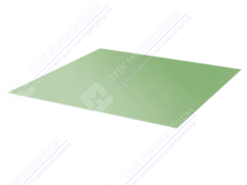 Лист с полимерным покрытием 0,45 мм ПЭ в пленке RAL6019 бело-зеленый