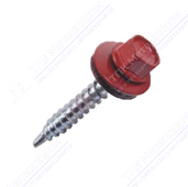 Саморез 4,8 70 KPcZP с прокладкой RAL3011 коричнево-красный