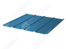 Профнастил полимер С18 0,45 1150/1190 ПЭ RAL5015 синее небо